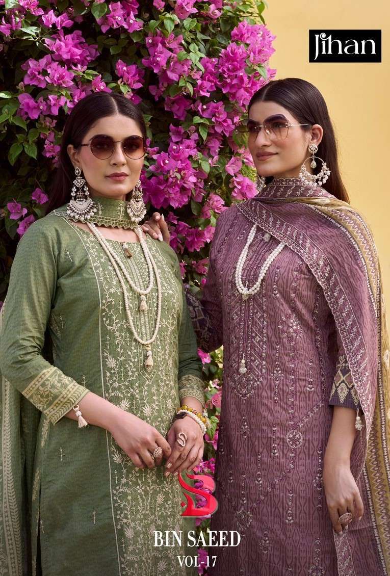 PRESET BIN SAEED LAWN COLLECTION VOL 17 BY JIHAN